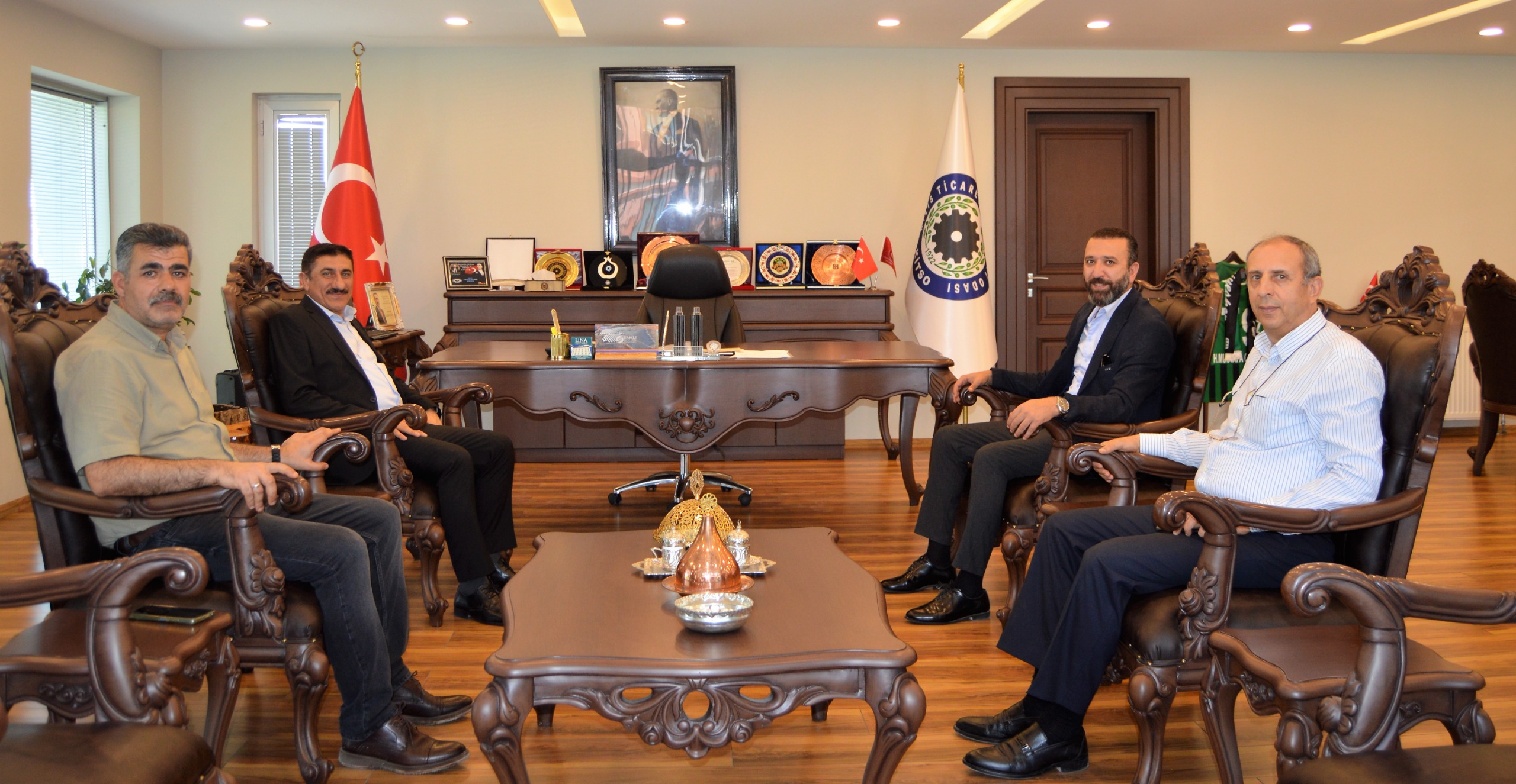 Rector Akman Paid a Visit to KİTSO President Celkanlı