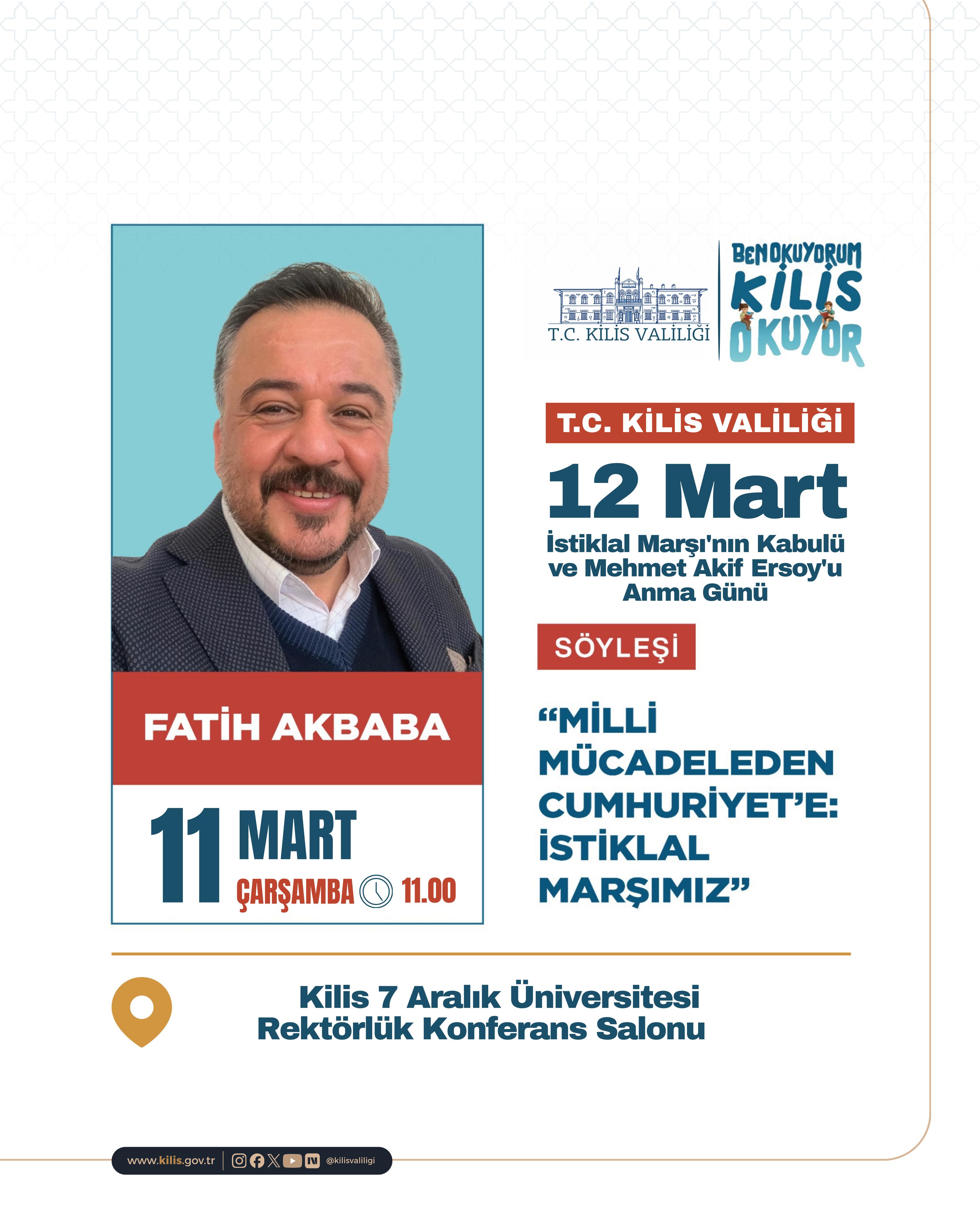 Söyleşi:"Milli Mücadeleden Cumhuriyete İstiklâl Marşımız