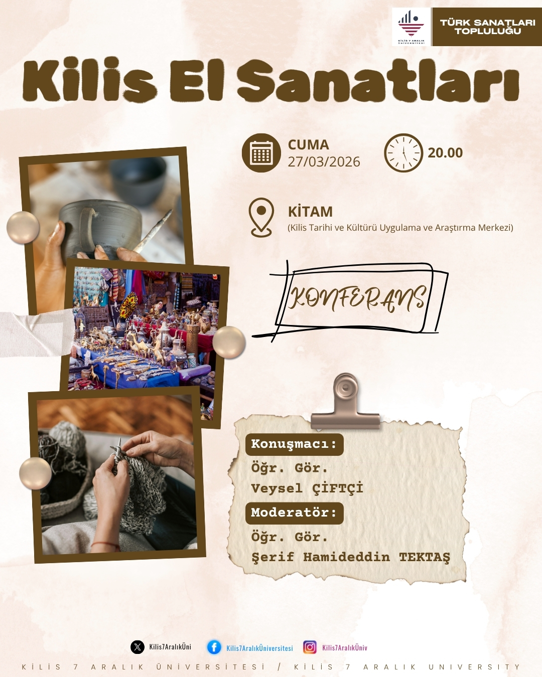 Konferans:" Kilis El Sanatları "