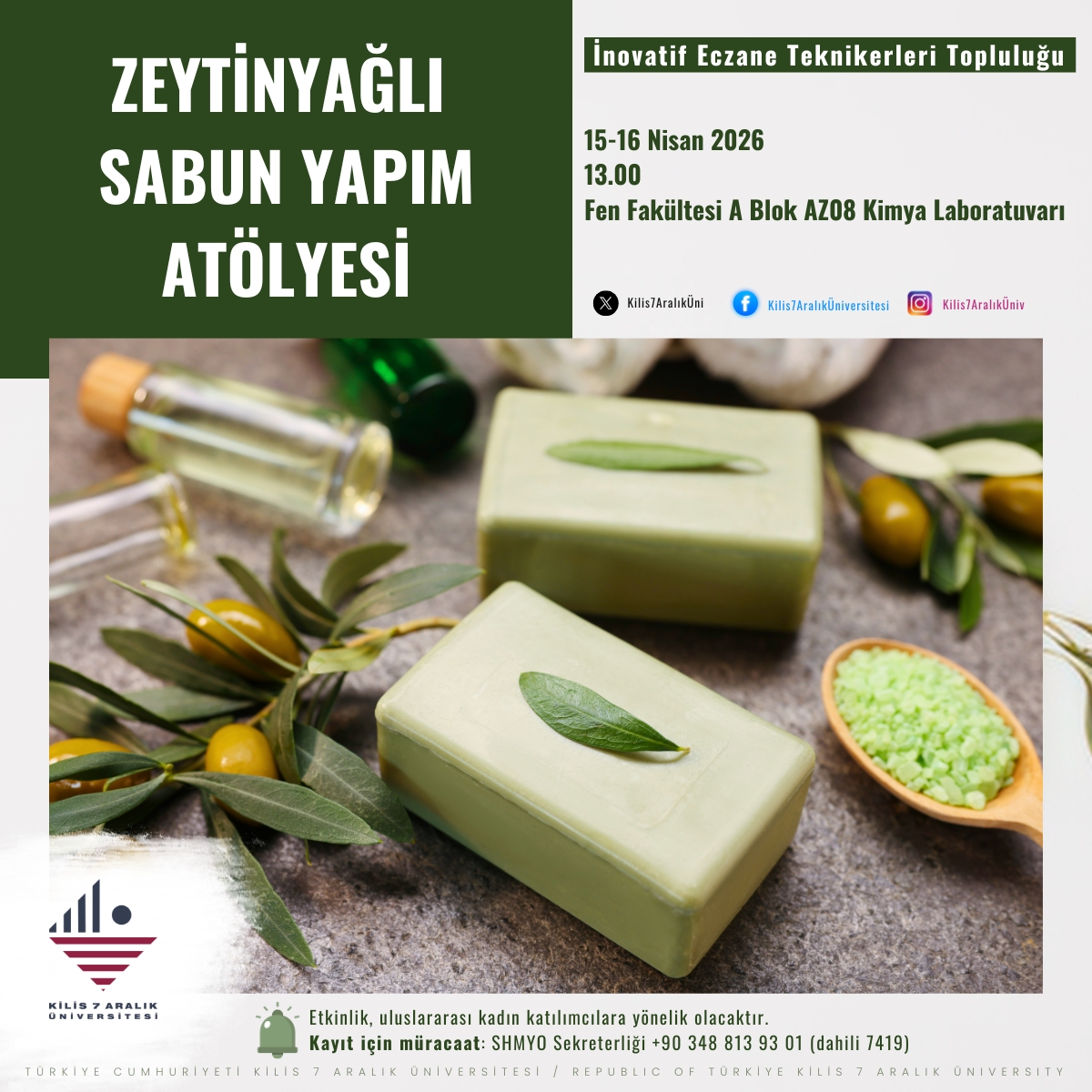 Zeytinyağlı Sabun Yapım Atölyesi