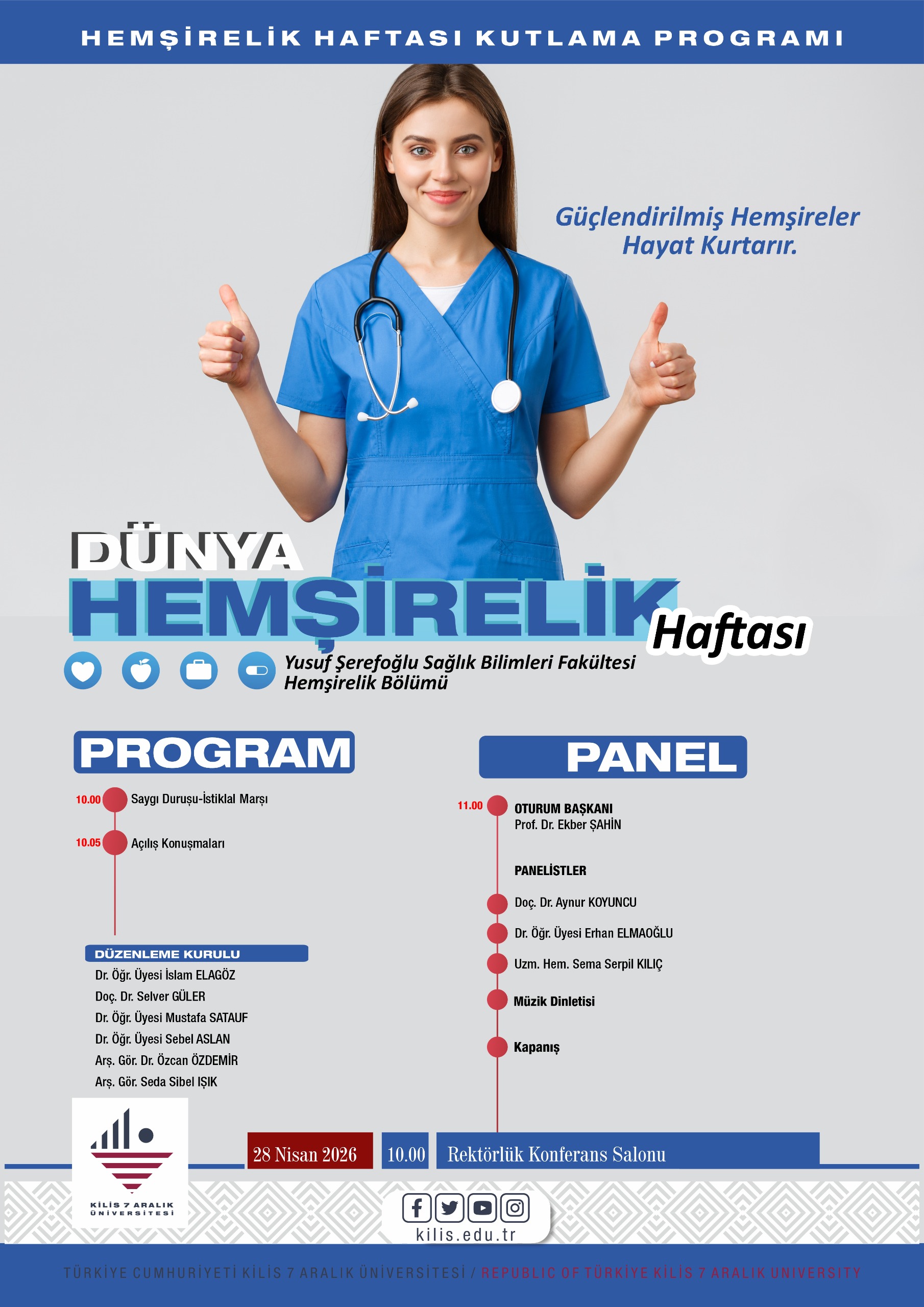 Dünya Hemşirelik Haftası Kutlama Programı