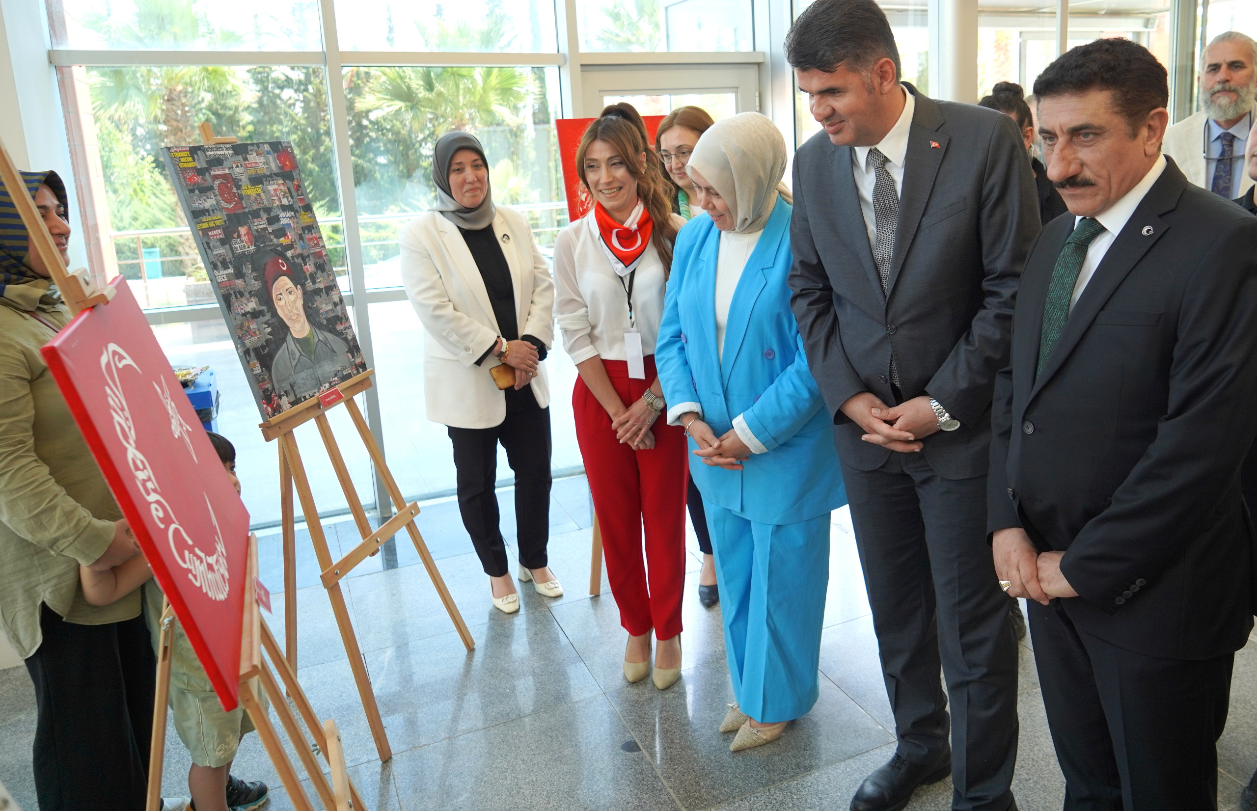 "15 July Mixed Exhibition" Opened at Our University