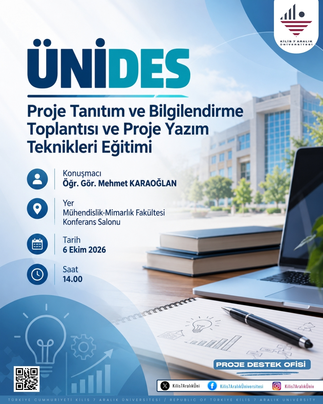 ÜNİDES Proje Tanıtım ve Bilgilendirme Toplantısı ve Proje Yazım Teknikleri Eğitimi