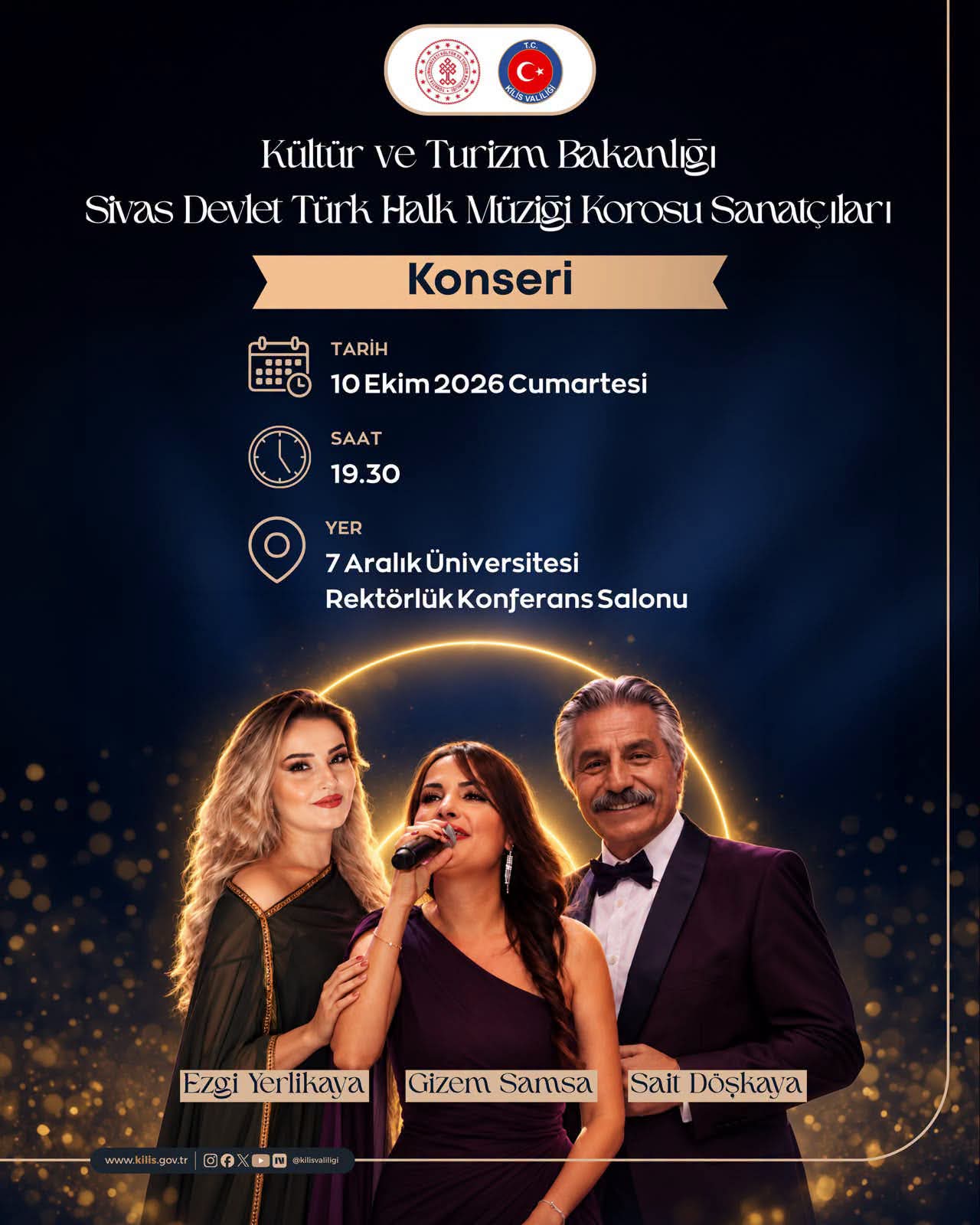 Kültür Ve Turizm Bakanlığı Sivas Devlet Türk Halk Müziği Korosu Sanatçıları Konseri
