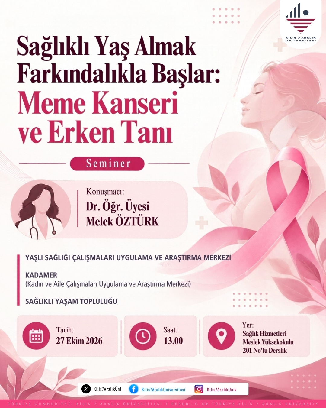 Sağlıklı Yaş Almak Farkındalıkla Başlar: Meme Kanseri ve Erken Tanı Konferansı