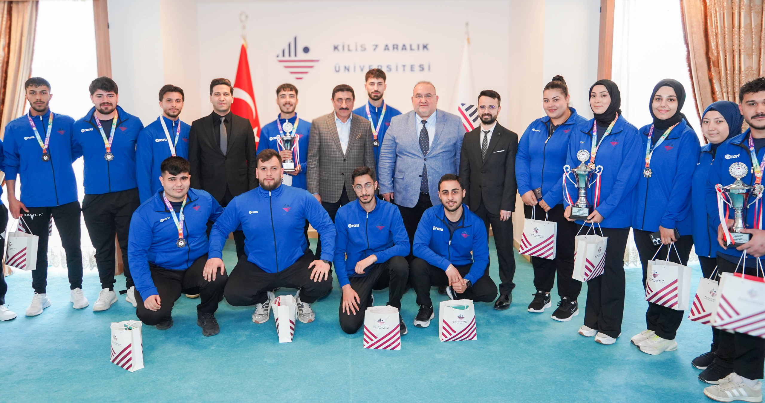 Türkiye Şampiyonu Judo Takımımız, Rektörümüz Akman’ı Ziyaret Etti